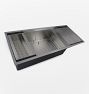 Cannon Stainless Steel Single Workstation Kitchen Sink with Drainboard