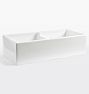 Frost Fireclay Double Kitchen Sink, 39-1/2&quot; x 10&quot; x 18&quot;