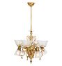 Spectacular Victorian Gas/Electric Chandelier with Dragon Motif