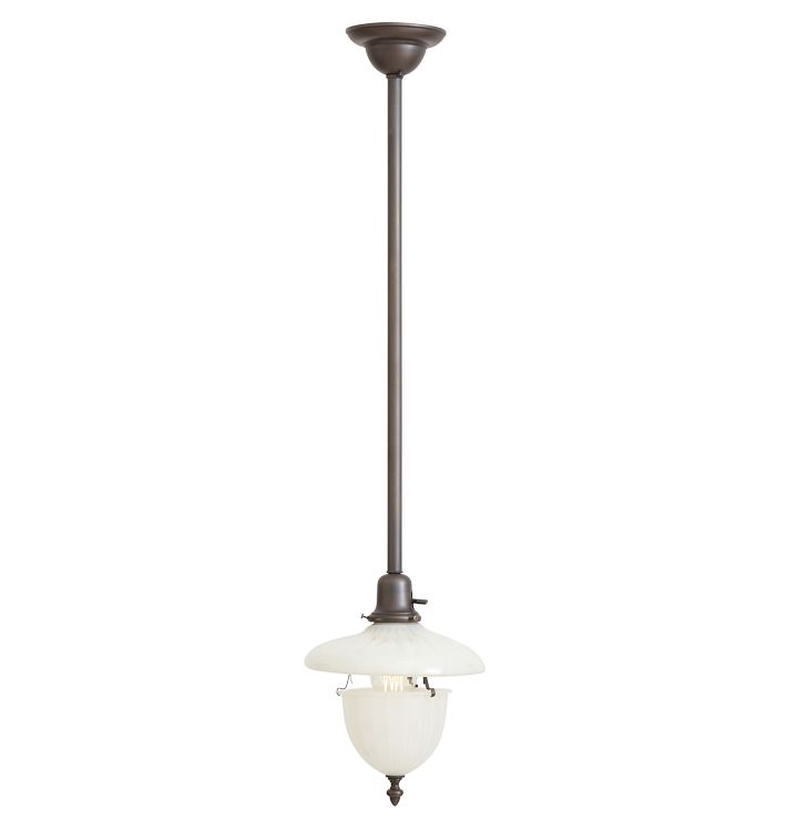 Classical Revival Pendant with 2-Part Shade