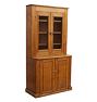 Beautifully Worn Maple Stepback Cabinet