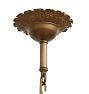 Antique Classical Revival 6-Light Candle Chandelier in Weighty Cast Bronze
