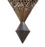 Vintage Moroccan-Style Pierced Brass Pendant