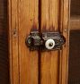 Beautifully Worn Maple Stepback Cabinet