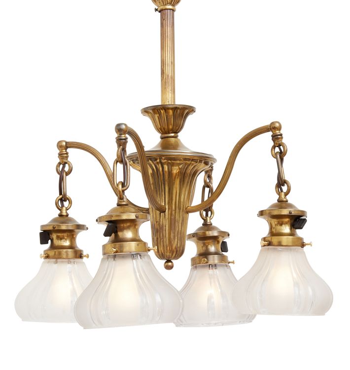 Vintage 4Light SheffieldStyle Chandelier Rejuvenation