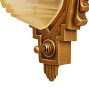 Vintage Art Deco Slipper Shade Sconce with Egyptian Revival Motifs