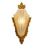 Vintage Art Deco Slipper Shade Sconce with Egyptian Revival Motifs