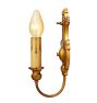 Vintage Classical Revival Polychrome Candle Sconce