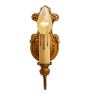 Vintage Classical Revival Polychrome Candle Sconce