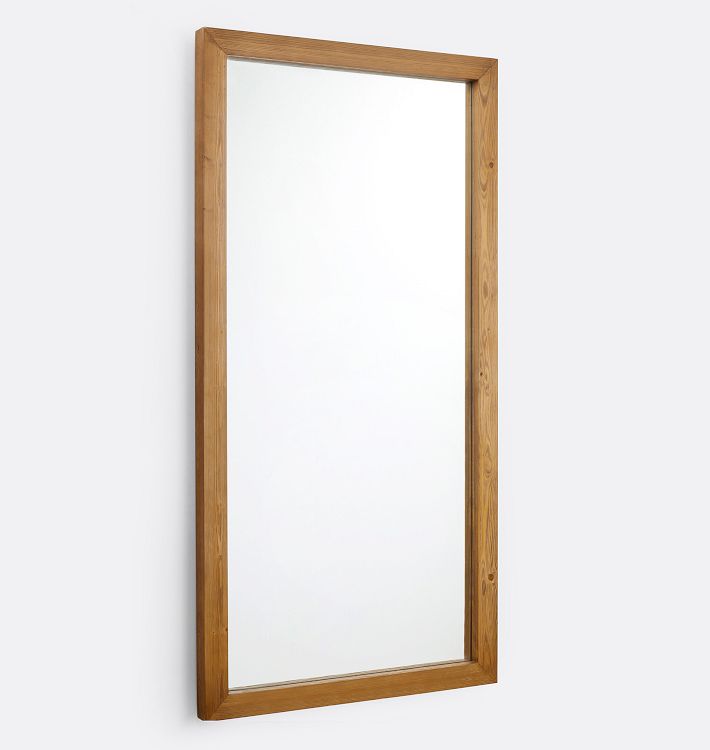 Clayton Chunky Wood Frame Floor Mirror