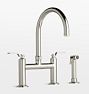 Descanso Works Bridge Kitchen Faucet With Sprayer