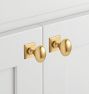 Opal Cabinet Knob with Square Backplate