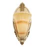 Vintage Single Art Deco Slipper Shade Sconce