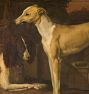 Portrait Of A Greyhound And A Partridge Dog Reproduction Wall Art Print