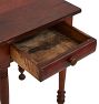 Vintage Victorian Single-Drawer Turned Leg Side Table