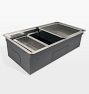 Cannon Stainless Steel Single Workstation Kitchen Sink with Rinse Tray