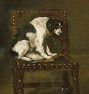 A Dog On A Chair Reproduction Wall Art Print