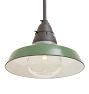 Vintage Vaporproof Industrial Enameled Pendant with Swivel Canopy