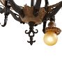 Vintage Five-Light Romance Revival Bare Bulb Chandelier