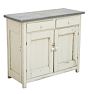Vintage Sideboard with Galvanized Steel Top