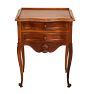 Antique Louis XV-Style 2-Drawer Side Table