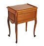 Antique Louis XV-Style 2-Drawer Side Table