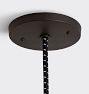 Butte 22&quot; Dome Pendant, Oil-Rubbed Bronze Fitter