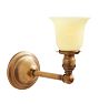 Vintage Sconce with Cream Opalescent Bell Shade