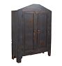 Vintage Gable-Top Walnut Cupboard