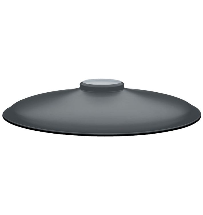 Carson 20&quot; Shallow Dome Reflector Shade - Matte Grey