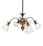 Antique Victorian 4-Light Chandelier