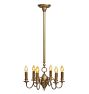 Vintage 6-Light Colonial Revival Candle Chandelier