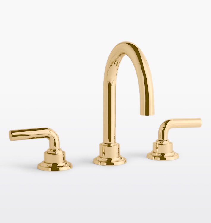 Descanso Tall Spout Smooth Lever Widespread Bathroom Faucet