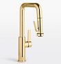 Corsano Quad Neck Pull Down Kitchen Faucet with Squeeze Sprayer