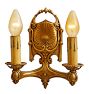 Vintage Classical Revival Candle Sconce with Rotary Switch