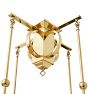 Arts &amp; Crafts Chandelier in Polished Brass