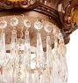 Classical Revival Tiered Crystal Flush Mount