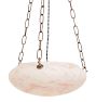 Textured Czech Glass Bowl Chandelier