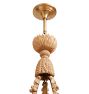 Carved Wood Classical Revival Ring Chandelier