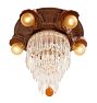 Classical Revival Tiered Crystal Flush Mount