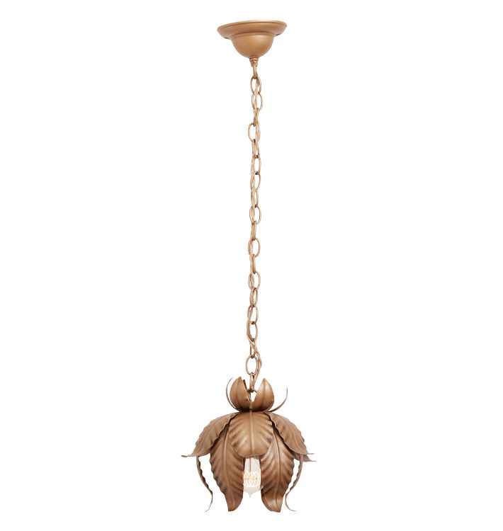 Classical Revival Pendant with Acanthus Leaf Shroud