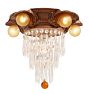 Classical Revival Tiered Crystal Flush Mount