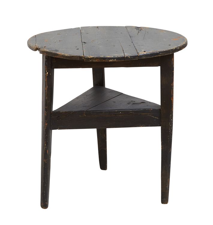 Rustic Vintage Side Table with Lower Shelf