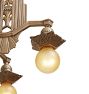 Vintage 5-Light Art Deco Bare Bulb Chandelier