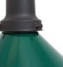 Vintage Industrial Pendant with Green Painted Steel Cone Shade
