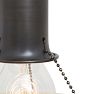 Vintage Bead Chain Fixture with Floral Shade