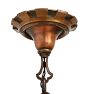 Vintage Cast Bronze 5-Light Romance Revival Candle Chandelier