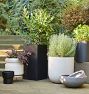 Modern Fiberstone Cylinder Planters