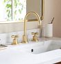 Tiburon Cross Handle Widespread Bathroom Faucet