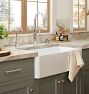 Frost Fireclay Single Kitchen Sink with Offset Drain